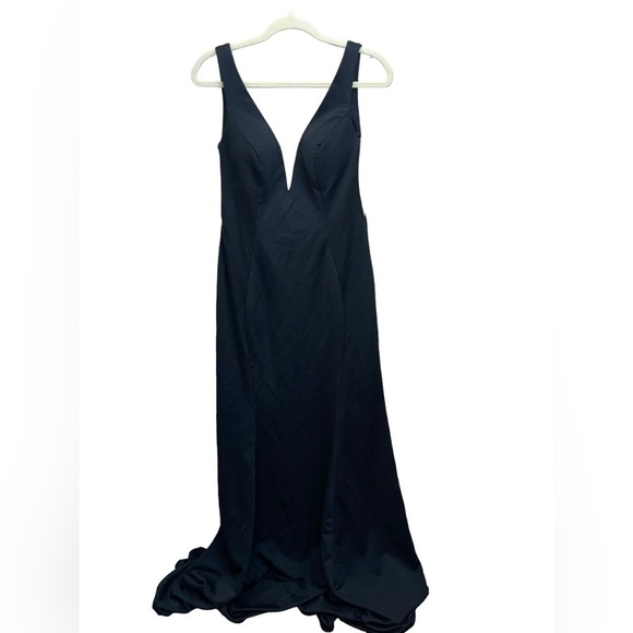 Sunning Ed Young Large Black Dress style 8158 formal semi formal prom homecoming - Picture 1 of 11